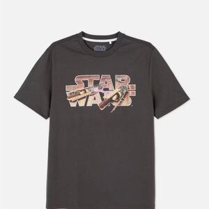 Star Wars charcoal gray pod racer and large Graphic T-Shirt